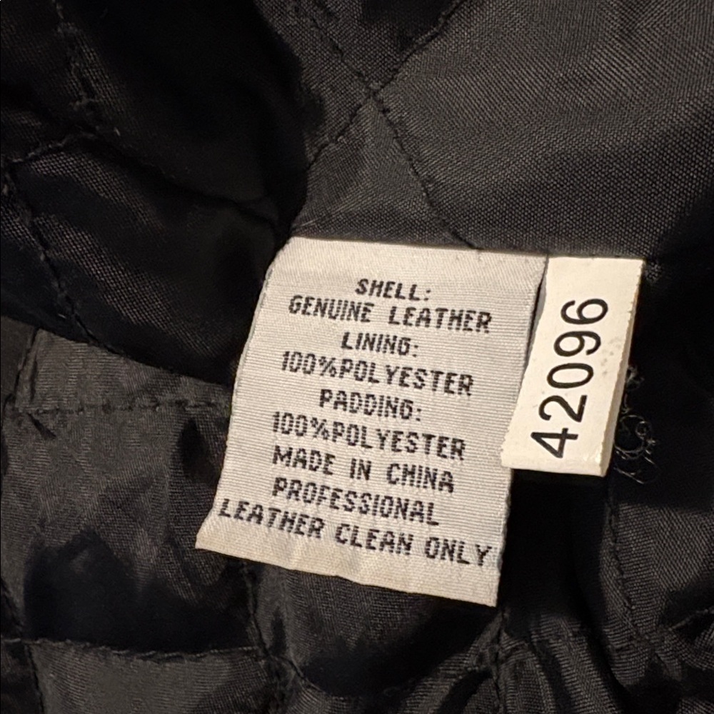 Caribou Creek VINTAGE 2XL Black Leather Jacket - Picture 5 of 5